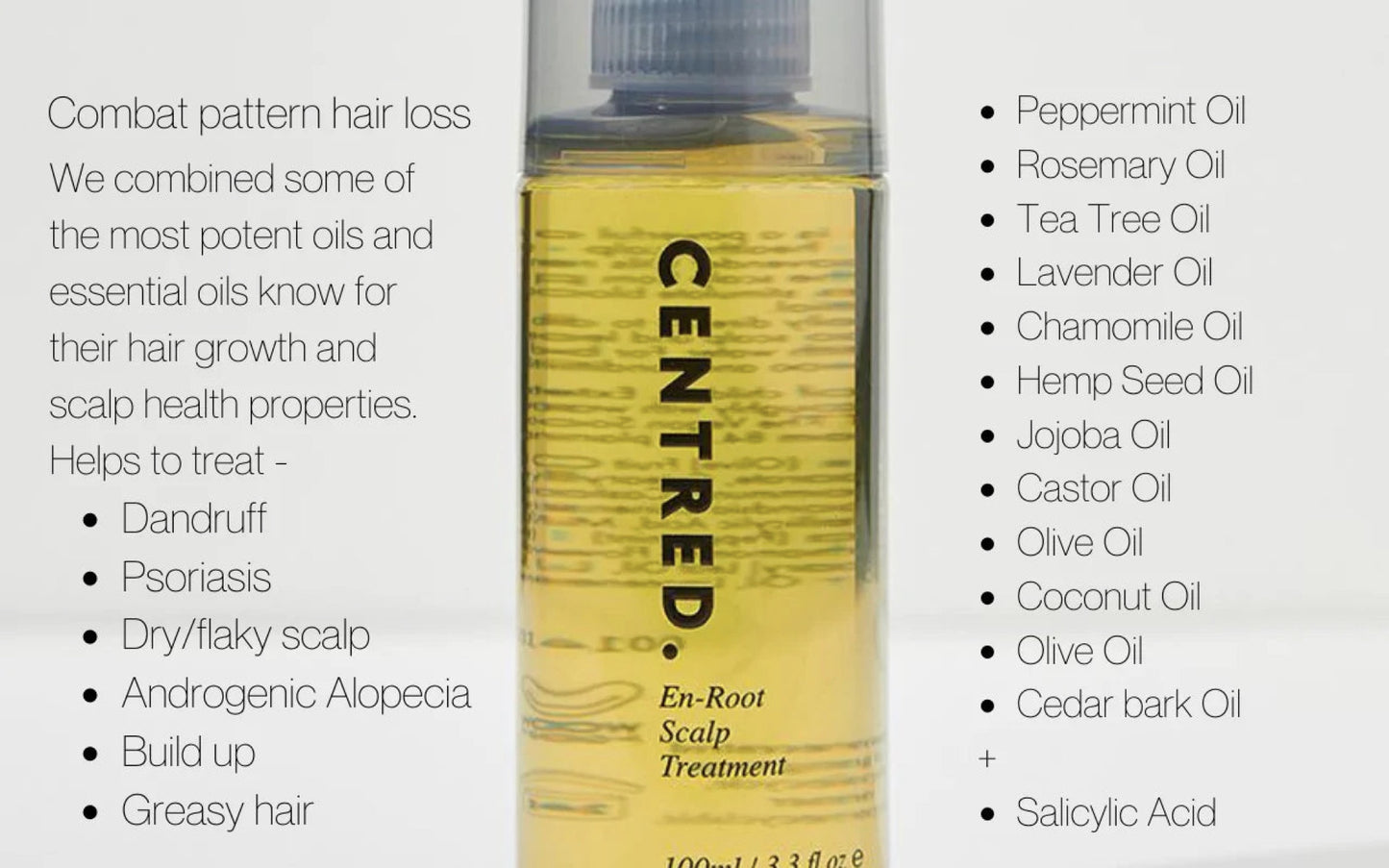 CENTRED EN-ROOT SCALP OIL (Rosemary oil)